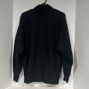 Aritzia Tna sz2 black mock neck sweatshirt.